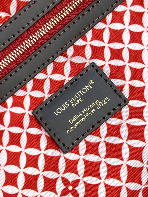 LV Keepall Bandoulière 50 Brown Damier Phriendship Canvas