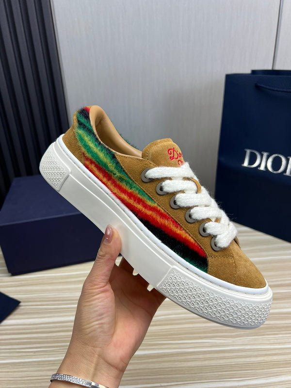 CD B33 SNEAKER BRONZO CAMOSCIO E TESSUTO