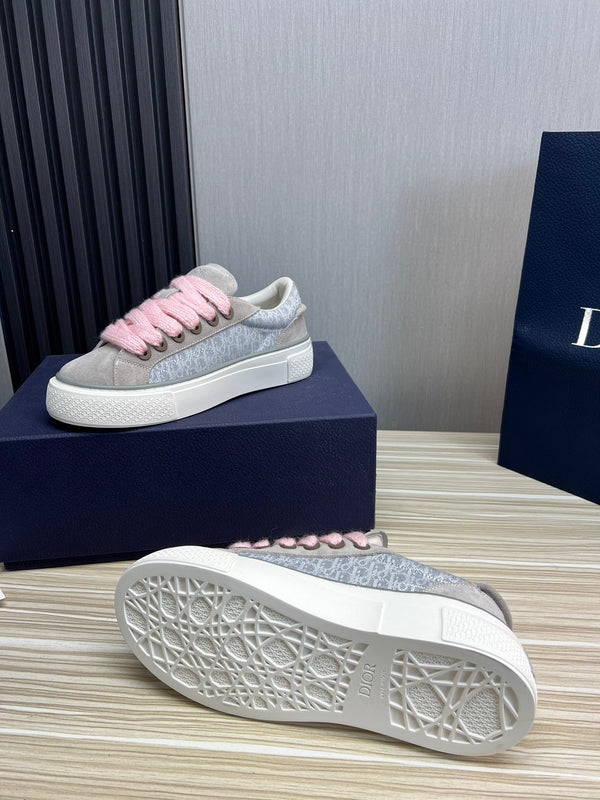 CD B33 SNEAKER GRAY SUEDE AND FABRIC