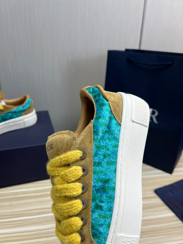 CD B33 SNEAKER FLAX SUEDE AND FABRIC