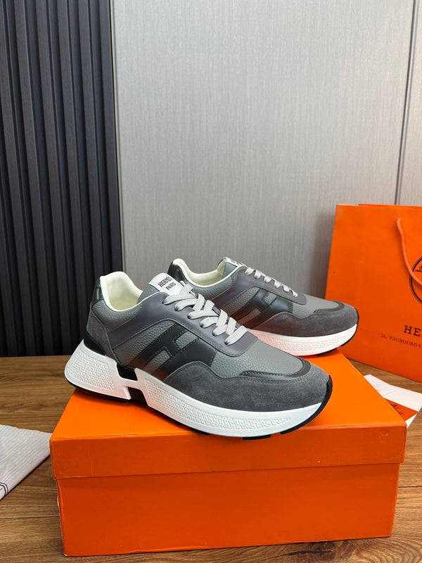 HM Men's Sneaker Grey Cowhide Suede 936369