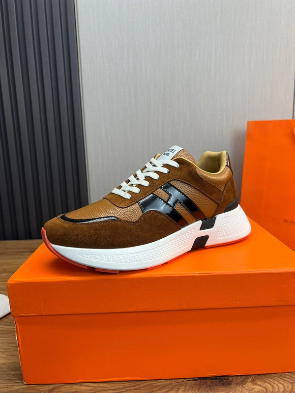 HM Men's Sneaker Brown Cowhide Suede 936368