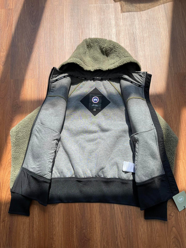 C. Goose Hoodie Moss Green Lambswool 0011