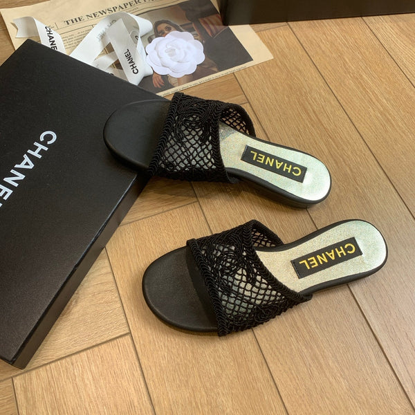 CC 25 Slippers Black Special Woven 307027