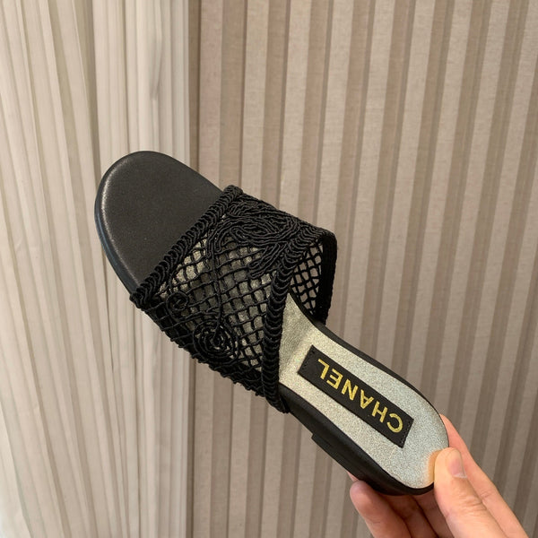 CC 25 Slippers Black Special Woven 307027