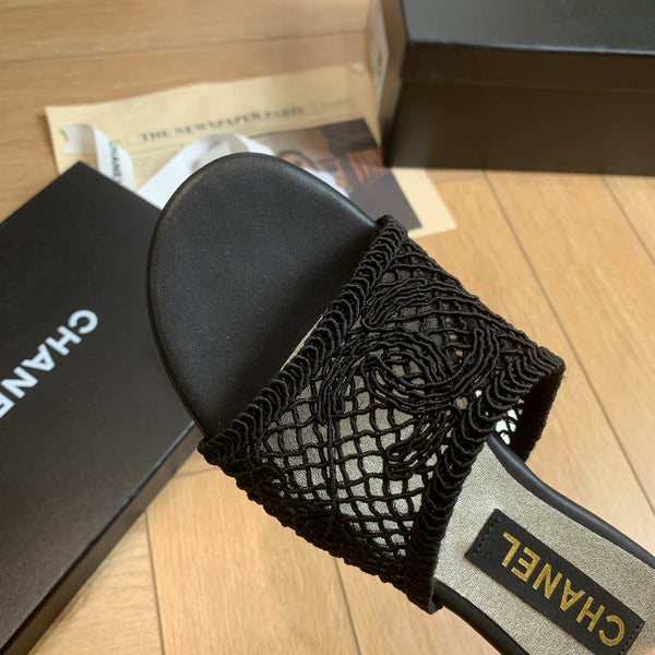 CC 25 Slippers Black Special Woven 307027