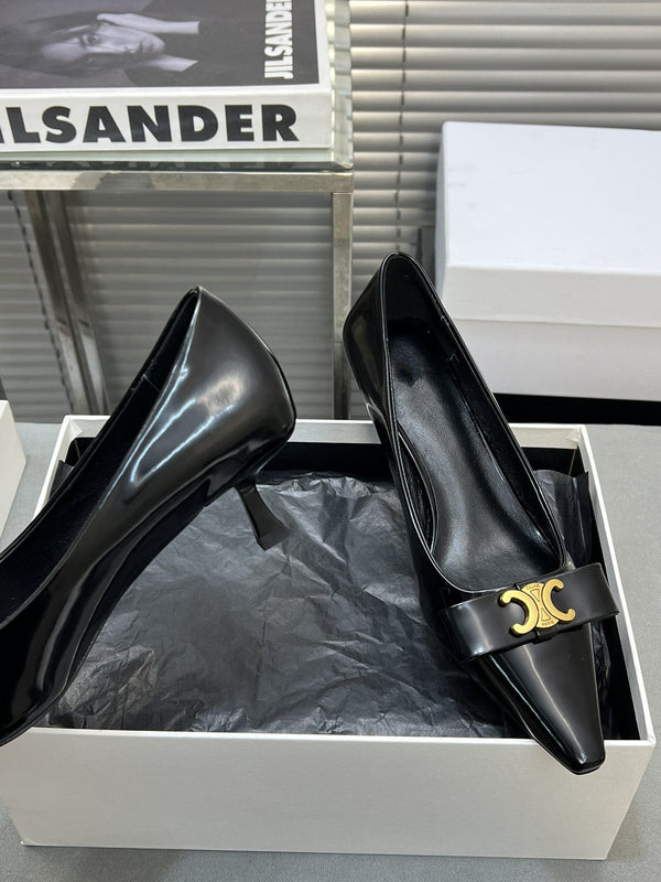 cl pumps 50 black calfskin