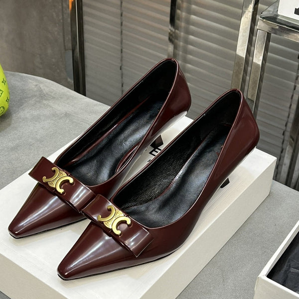cl pumps 50 in pelle di vitello bordeaux