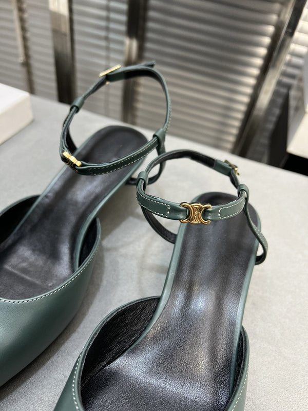 cl kitten 50 blue green calfskin