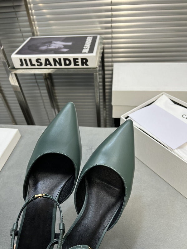 cl kitten 50 blue green calfskin