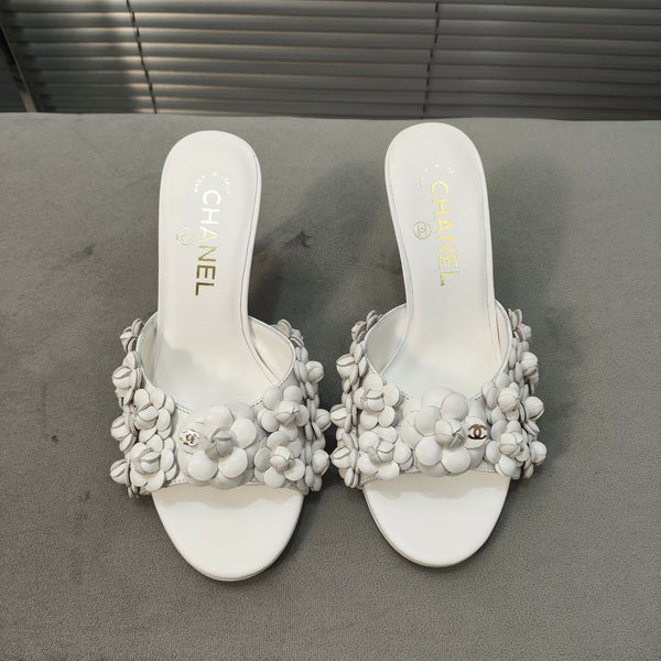 sandalo mulo 80 vitello bianco fiore