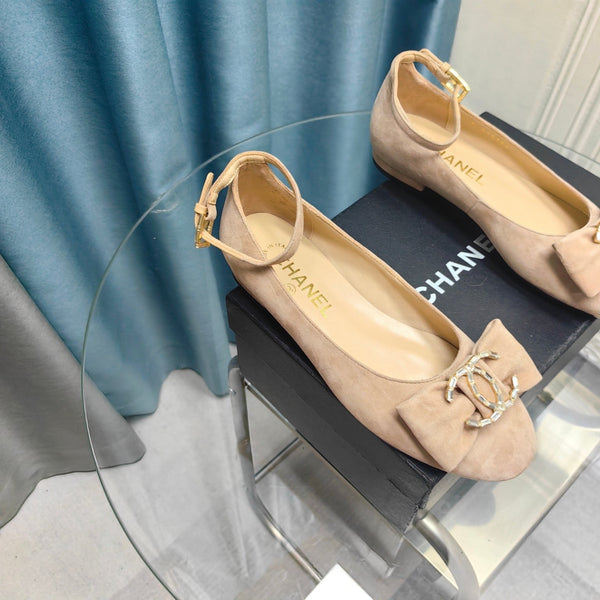 CC Mary Jane Beige Suede And Lambskin