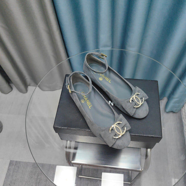 CC Mary Jane Grey Suede And Lambskin