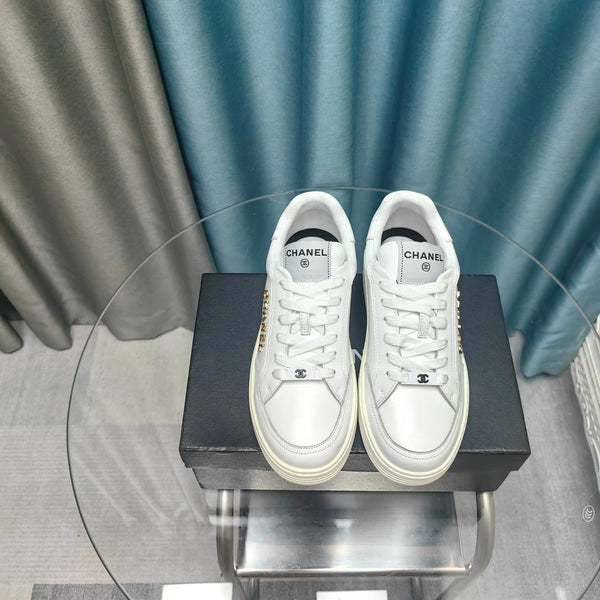 CC Low Sneaker White Cowhide