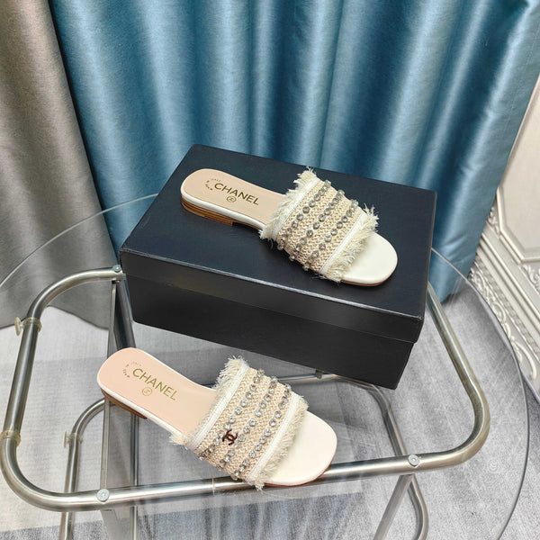 CC 25 Mule Rafia Strass