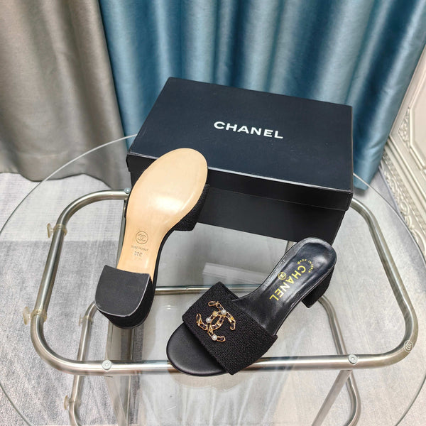 CC 25 Sandalo Tacco 5cm Tweed Mop