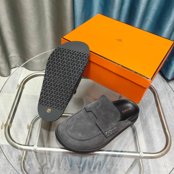 HM 25 Go Mule in pelle scamosciata grigio scuro 369350