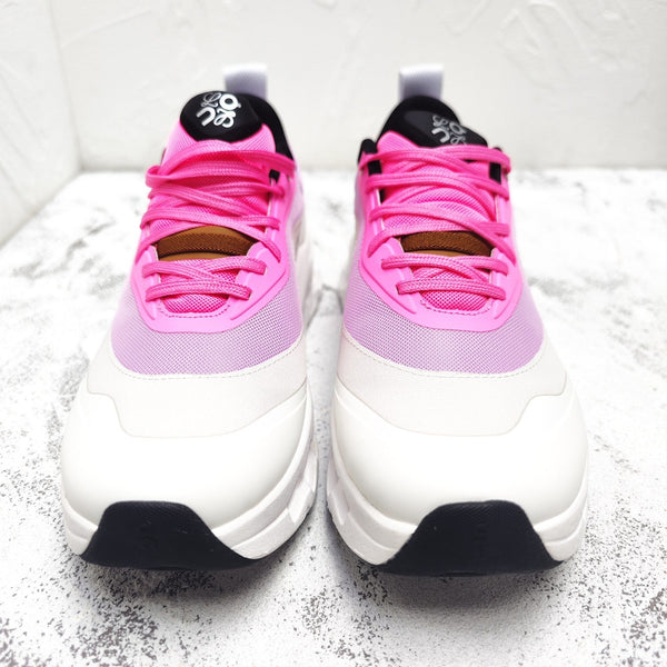 CLOUDTILT 2.0 SNEAKER BRIGHT PINK MIX PALE GRAY CALFSKIN AND BREATHABLE MESH