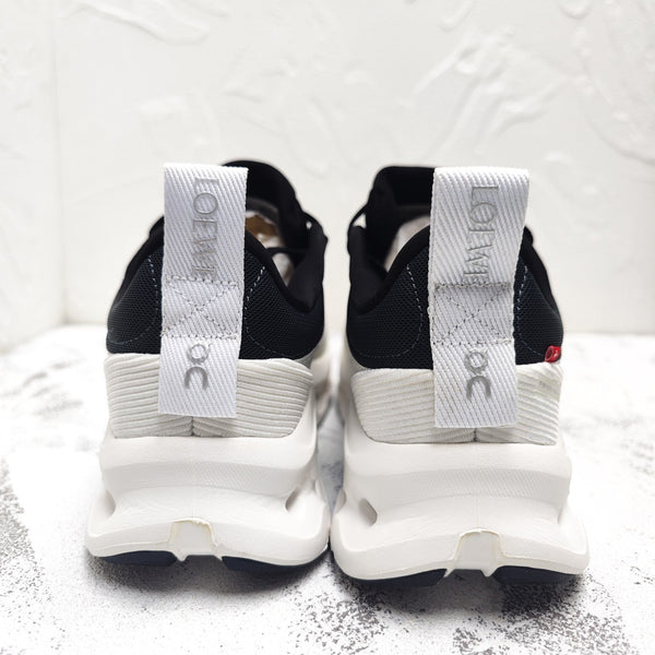 SNEAKER CLOUDTILT 2.0 GRIGIO CHIARO IN PELLE DI VITELLO NERA E RETE TRASPIRANTE