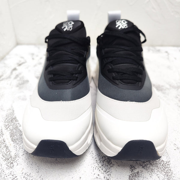 SNEAKER CLOUDTILT 2.0 GRIGIO CHIARO IN PELLE DI VITELLO NERA E RETE TRASPIRANTE