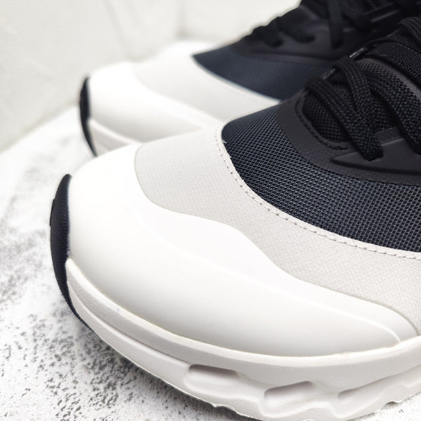 SNEAKER CLOUDTILT 2.0 GRIGIO CHIARO IN PELLE DI VITELLO NERA E RETE TRASPIRANTE