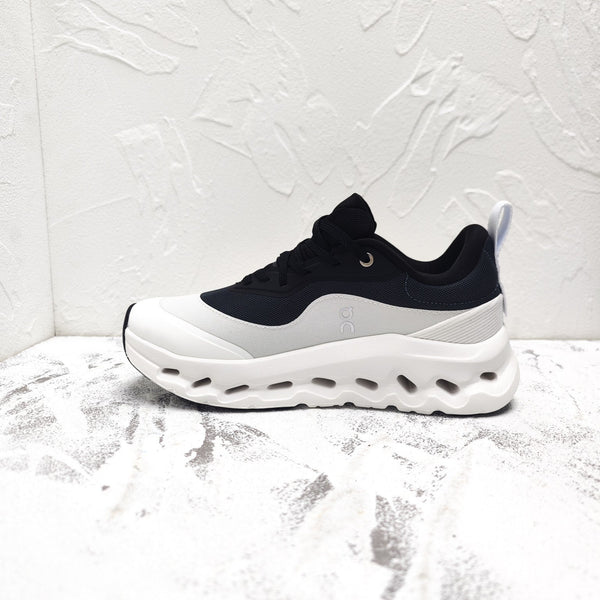 SNEAKER CLOUDTILT 2.0 GRIGIO CHIARO IN PELLE DI VITELLO NERA E RETE TRASPIRANTE