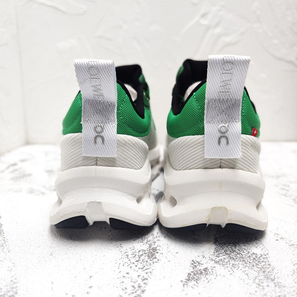 CLOUDTILT 2.0 SNEAKER EMERALD GREEN MIX PALE GRAY CALFSKIN AND BREATHABLE MESH