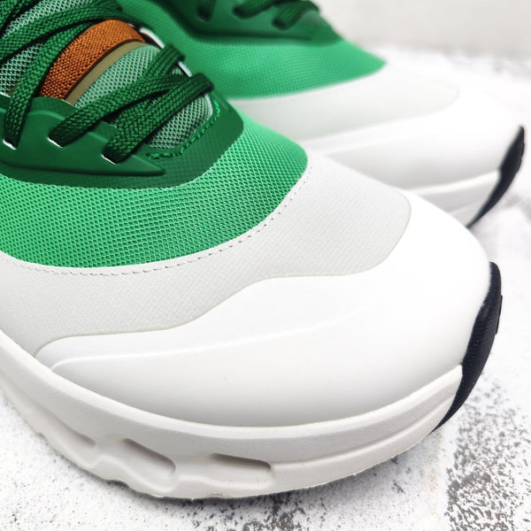 CLOUDTILT 2.0 SNEAKER EMERALD GREEN MIX PALE GRAY CALFSKIN AND BREATHABLE MESH