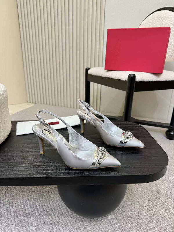 Valentino Slingback Pump High heels Silk 239562