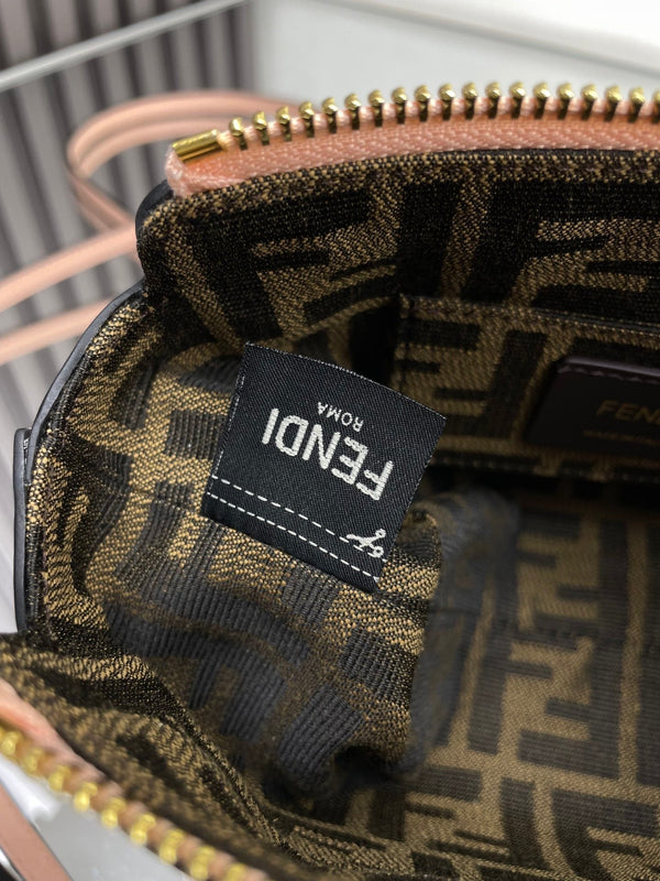 BY THE WAY MINI 18 IN ROSE FOG EMBOSSED CALFSKIN GOLD HARDWARE