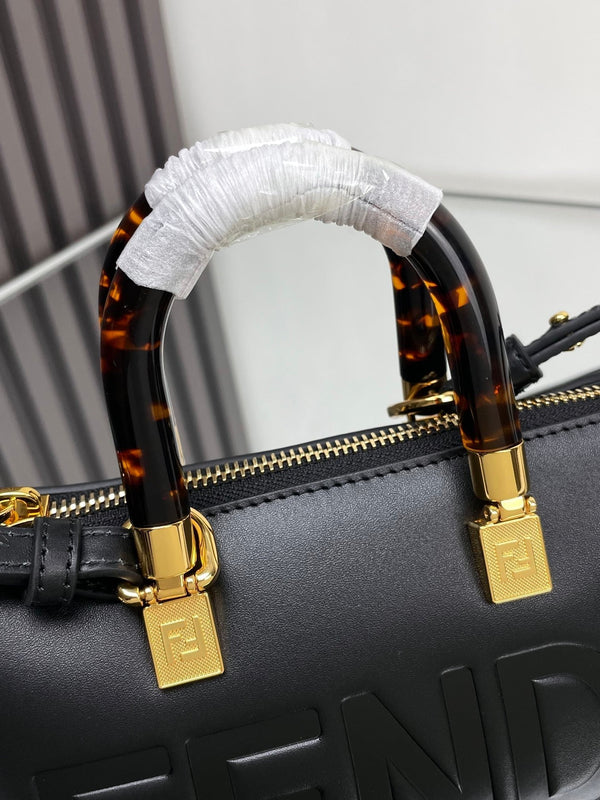 BY THE WAY MINI 18 IN BLACK EMBOSSED CALFSKIN GOLD HARDWARE
