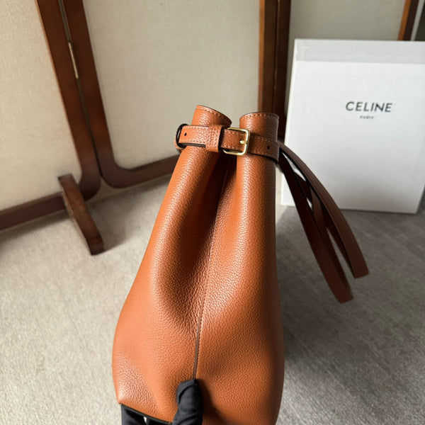 CABAS ANAÏS CUIR TRIOMPHE 54 MEDIO IN PELLE DI VITELLO GRANATA MARRONE BRONZO
