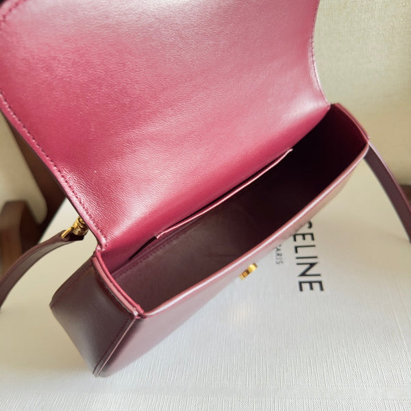 Celin Teen Lola 20 Pelle di vitello rosso scuro