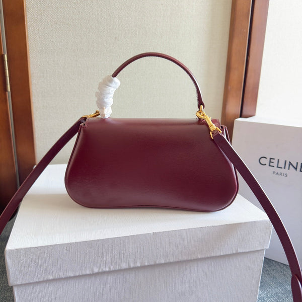 Celin Teen Lola 20 Pelle di vitello rosso scuro