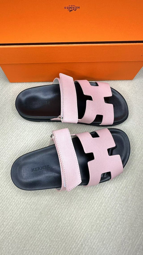 HM Men's Chypre Slide Rosa Pelle di Vacchetta 540209