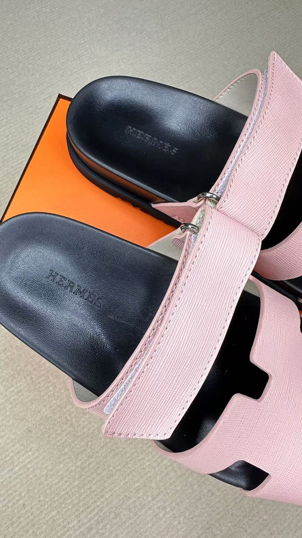 HM Men's Chypre Slide Rosa Pelle di Vacchetta 540209