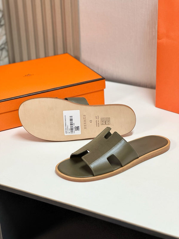 IZMIR SANDAL MOSS LAMBSKIN