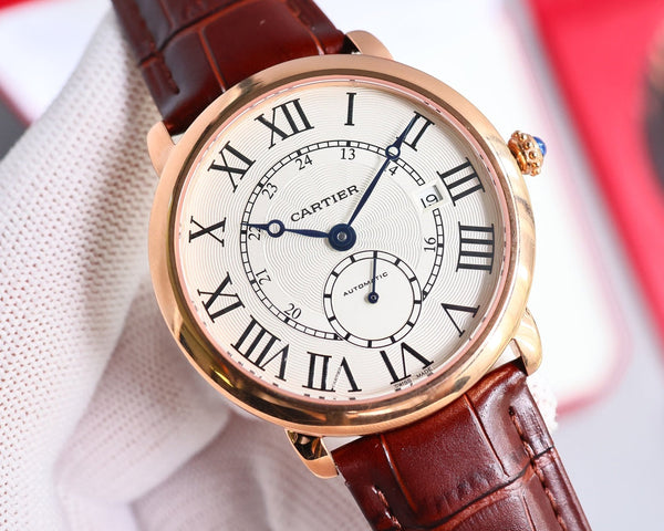 RONDE LOUIS CARTIE 40MM ROSE GOLD WHITE DIAL