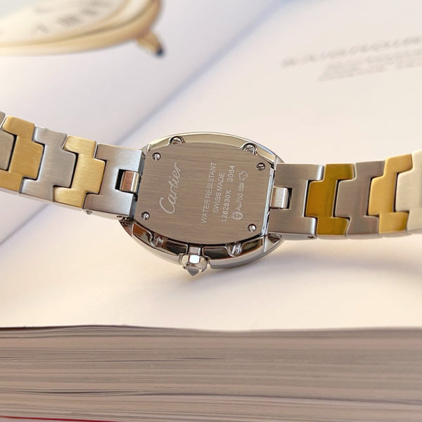 Baignoire 23mm Tow-Tone Yellow Gold Double Row Diamond Bezel