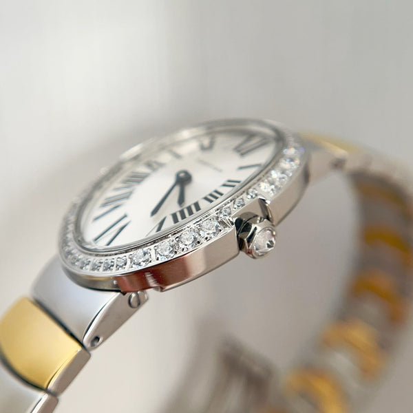 Baignoire 23mm Tow-Tone Yellow Gold Diamond Bezel