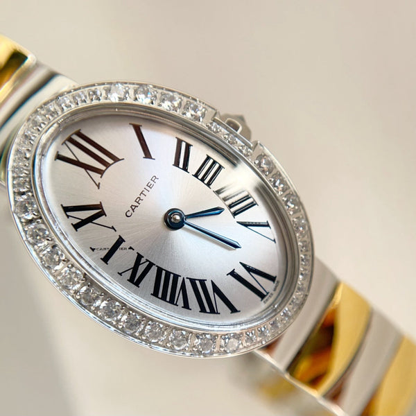 Baignoire 23mm Tow-Tone Yellow Gold Diamond Bezel