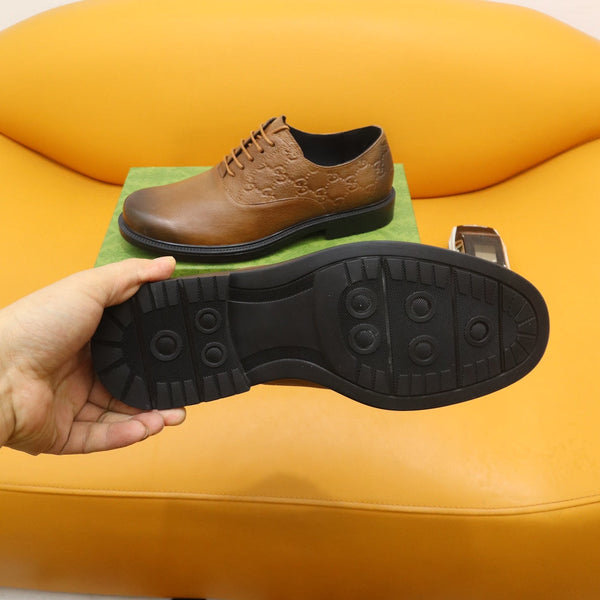 GG Men's Oxford Shoe Brown Cowhide 528260