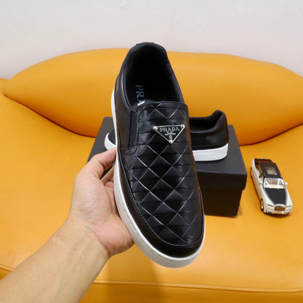 MOCASSINI PRA IN PELLE DI VITELLO CARO NERO