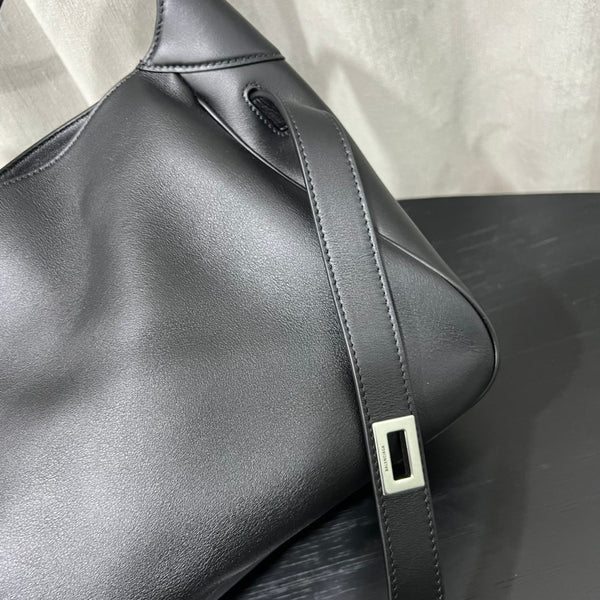 BG Bel Air Shoulder Bag Black Smooth Calfskin
