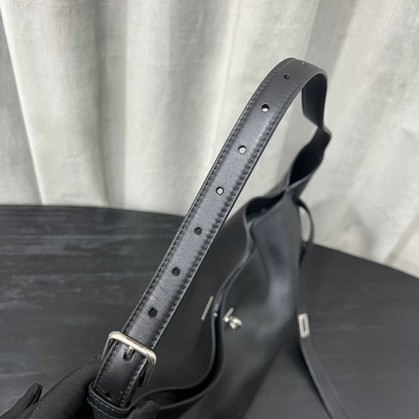 BG Bel Air Shoulder Bag Black Smooth Calfskin