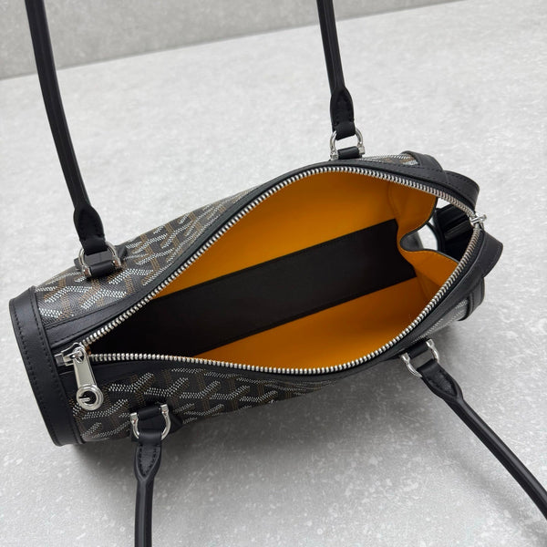 Goyard Bonbonnière Bag Black Canvas Calfskin