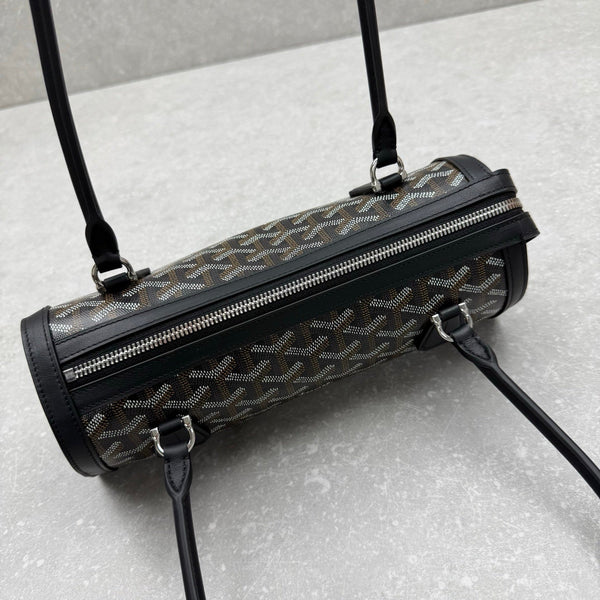 Goyard Bonbonnière Bag Black Canvas Calfskin