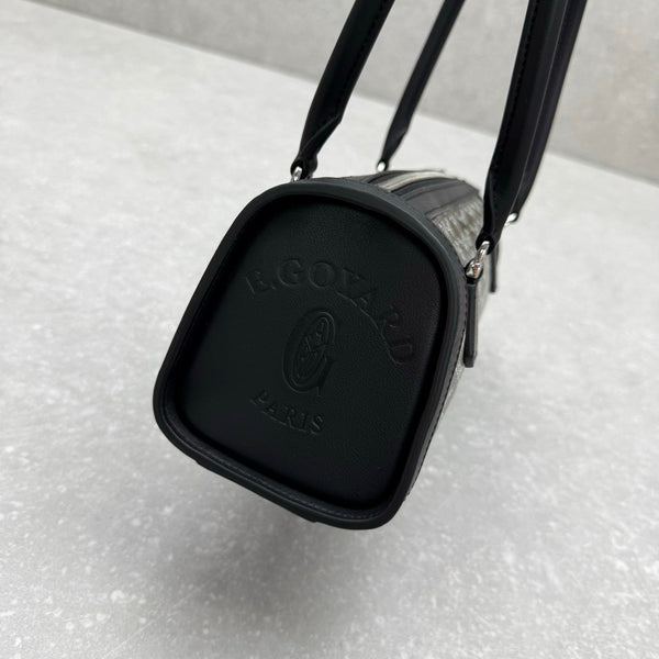 Goyard Bonbonnière Bag Black Canvas Calfskin