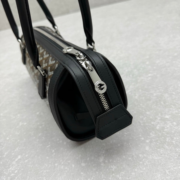 Goyard Bonbonnière Bag Black Canvas Calfskin