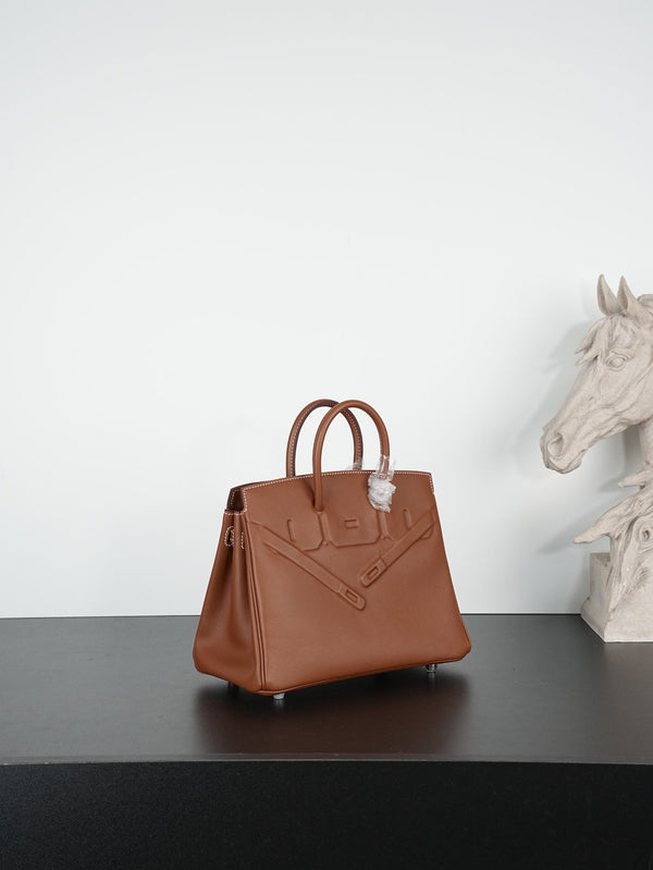 HM Birkin Shadow 25cm Camel Leather 284507